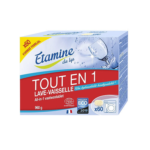 Etamine du Lys, Таблетки для посудомоечных машин "Всё в одном", 960 грамм