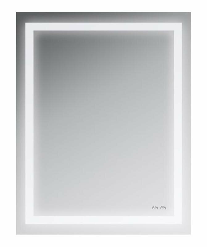 Зеркало для ванной на стену AM.PM Gem M91AMOX0551WG с LED-подсветкой по периметру, 55 см