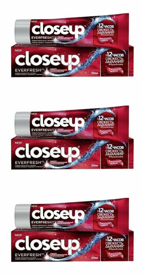CloseUp Зубная паста Жаркая мята , 100 мл - 3 шт