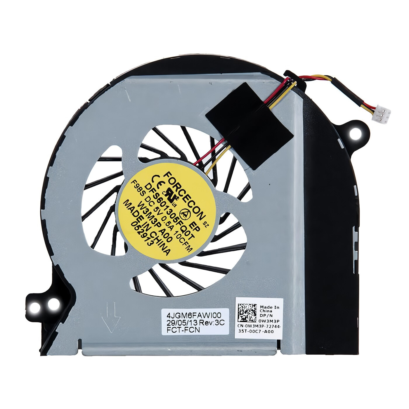 Вентилятор/Кулер для ноутбука Dell XPS 15 L501X p/n: AD07105HX09KB00, KSB0705HA-A-AC94, DFS601305FQ0