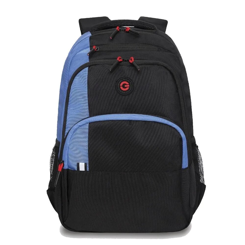 Рюкзак GRIZZLY RU-330-1/4 черный-голубой, 32х45х23.