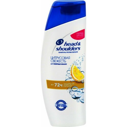 Шампунь для волос HEAD&SHOULDERS Цитрусовая свежесть против перхоти, 200мл, Россия, 200 мл