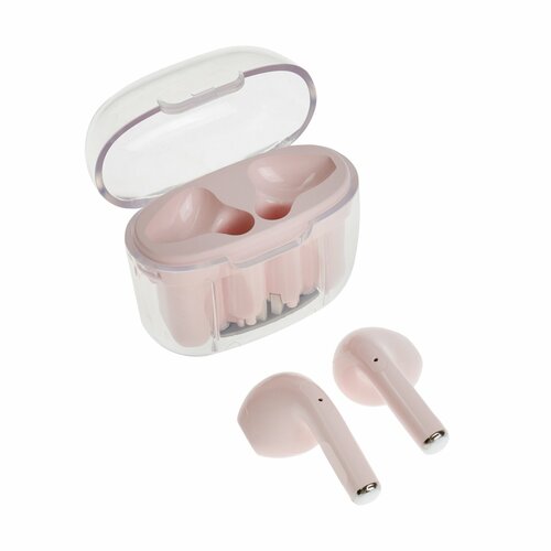 Наушники беспроводные Pro13 TWS вкладыши BT 50 30180 мАч прозрачные фиолетовые 147200₽