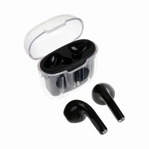 Наушники беспроводные Pro13 TWS вкладыши BT 50 30180 мАч прозрачные чёрные 147200₽