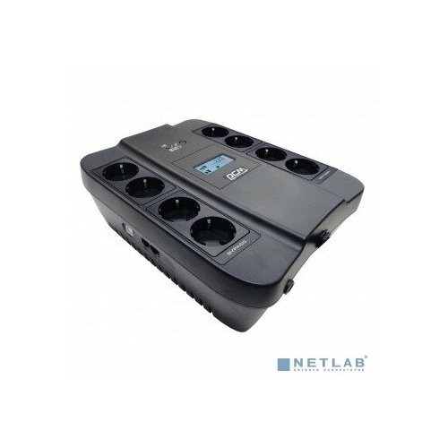 PowerCom ИБП PowerCom Spider SPD-550U LCD ИБП Line-Interactive, 550VA / 330W, 8xEURO: 4 с резервным питанием, 4 с фильтрацией, USB (1138685)