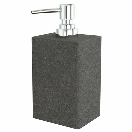 Дозатор для жидкого мыла FORA Stone Black полирезин черный 2377₽