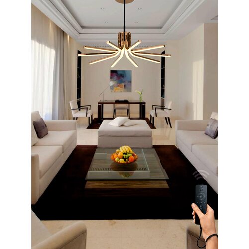 Светодиодная люстра подвесная VertexHome стиль модерн, на кухню, в детскую, в спальню, в гостиную с пультом д/у