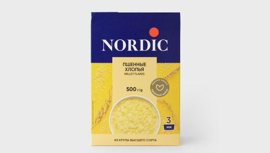 Хлопья Nordic пшенные