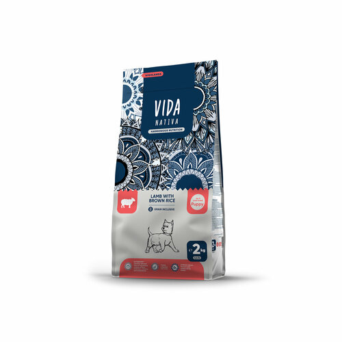 VIDA - Vida Nativa - Корм для щенков мелких пород с ягненком и бурым рисом 2кг