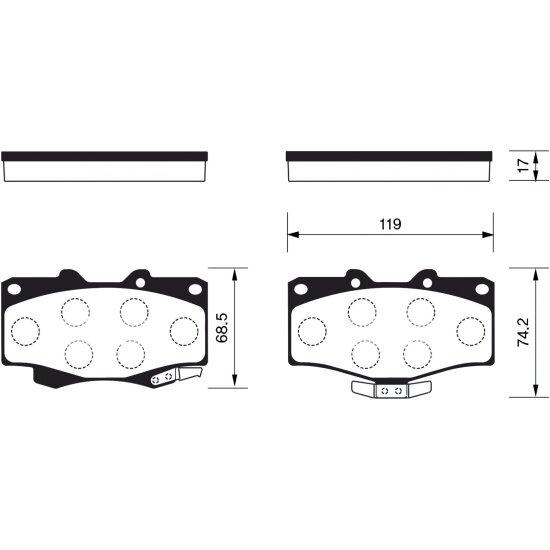 Колодки тормозные передние Sangsin Brake для Toyota Land Cruiser 90/4 Runner, 4 шт