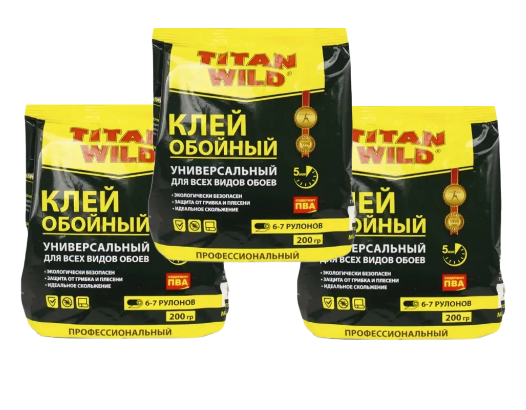 Клей для обоев универсальный Titan Wild 200 гр