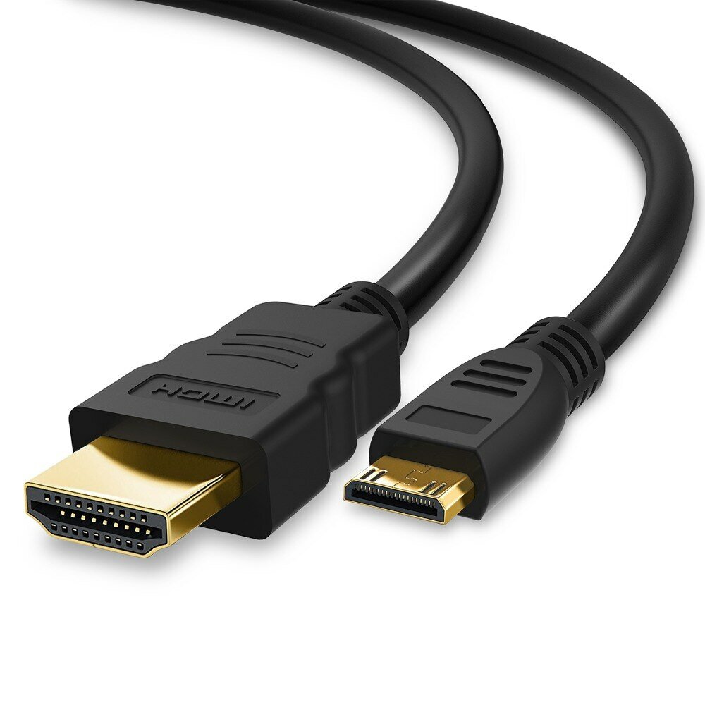 Кабель HDMI - Mini HDMI 1,8 метров, черный