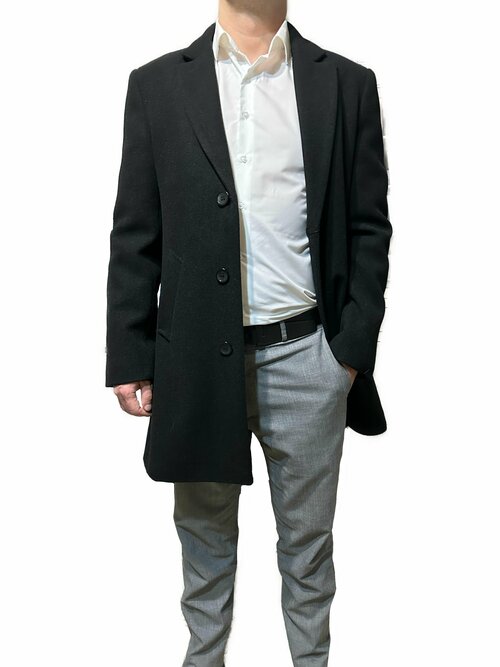 Пальто Ombre Rosse, размер 60, черный