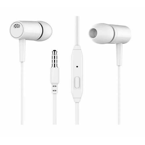 проводные наушники d21 stereo earphone внутриканальные стерео наушники Проводные наушники Stereo Earphone D21 EnjoyBass проводные, белый