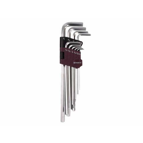 Набор ключей THORVIK шестигранных удлиненных дюймовых H1/16-H3/8 10 предметов HKIL10S