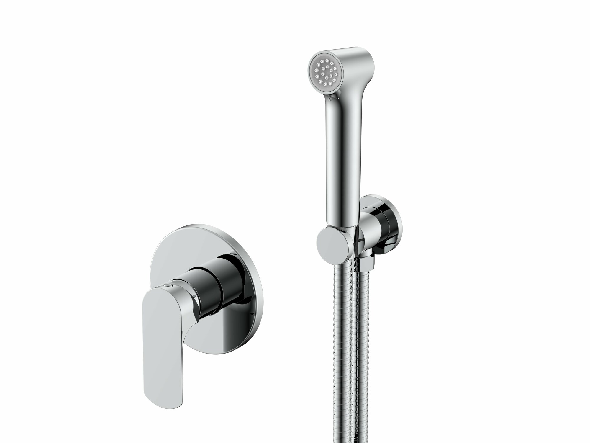 Смеситель с гигиеническим душем Raglo R03.53, латунь, черный