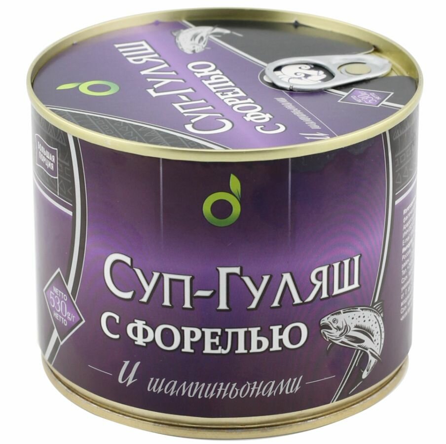 Суп гуляш с форелью и шампиньонами, 530г, ECOFOOD (Армения)