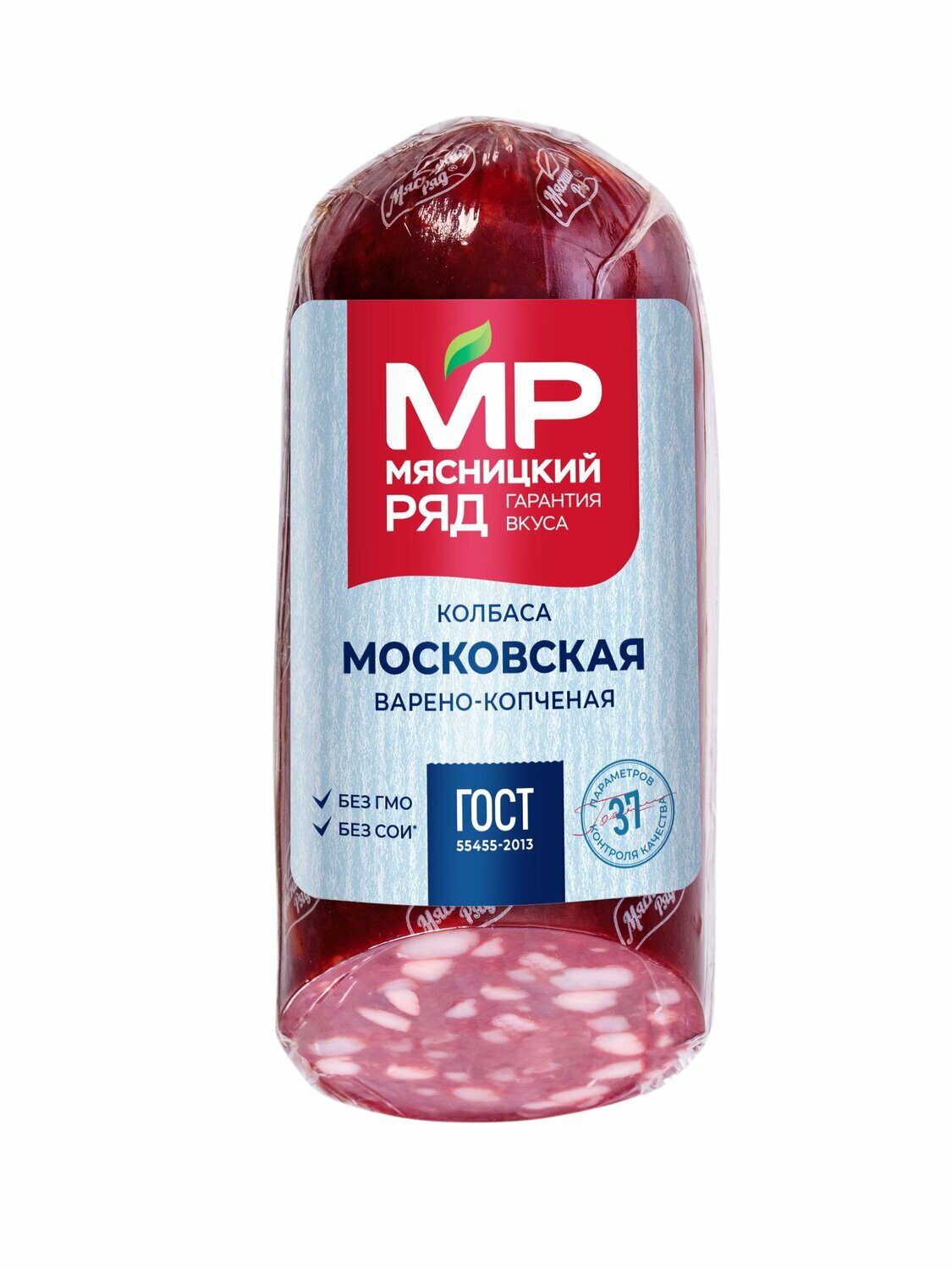 Колбаса Московская высший сорт варёно-копчёное мясн/Продукт Мясницкий Ряд, 400 г