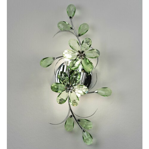 FIORI Бра настенное Notte Giorno Кристалл Изумрудхром 20800₽