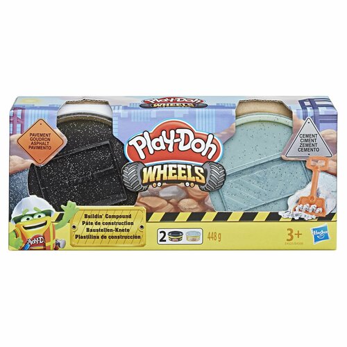Hasbro Play-Doh - Набор спец. массы Wheels, №1 черное/серое колесо масса для лепки play doh набор специальной массы wheels e4525 e4508
