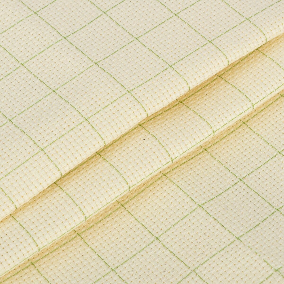 Канва AIDA 14 ct кремовая разлинованная размер 50х100 см.