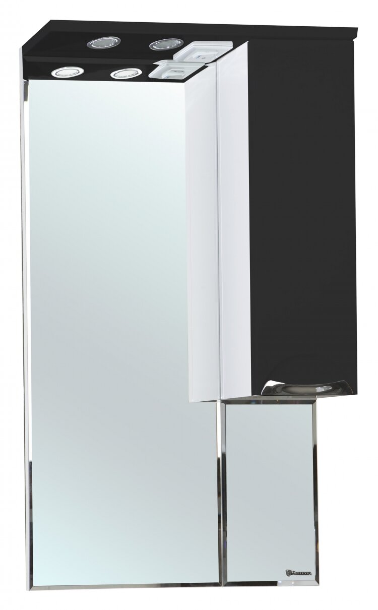 фото Зеркало-шкаф Bellezza Альфа 55 R черный 4618808001042