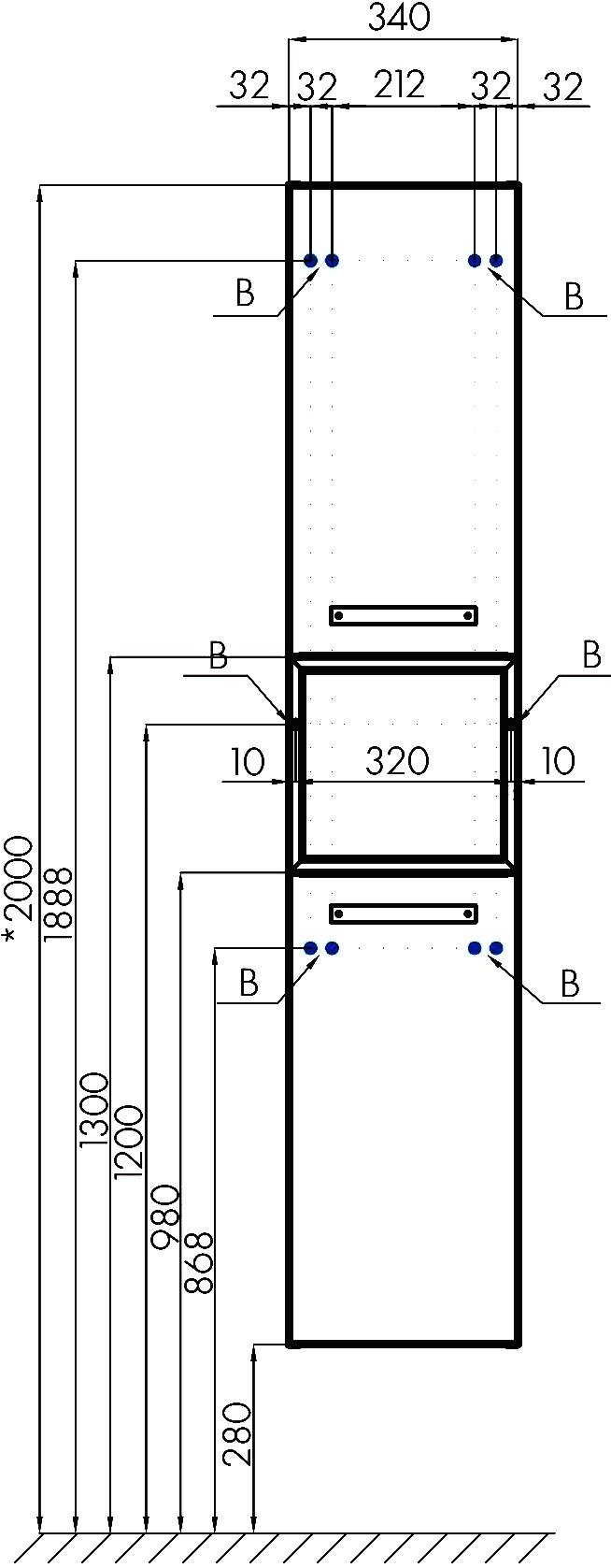 Шкаф подвесной Акватон Лофт Фабрик Дуб Кантри (1A242803LTDY0)