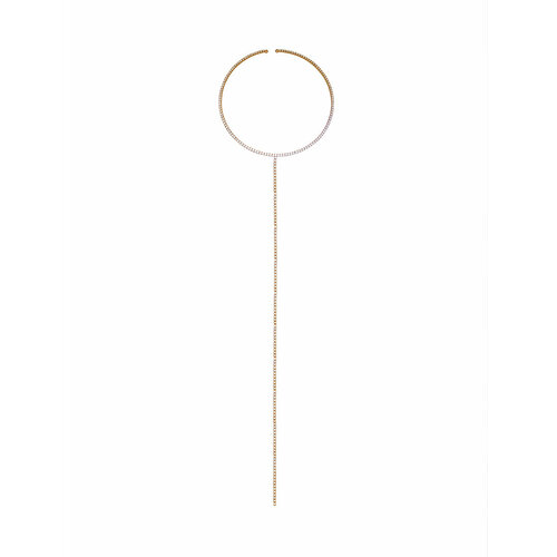 Чокер Kalinka modern story, кристаллы Swarovski, длина 57 см, золотистый