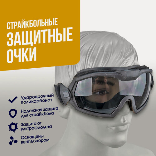 Изображение товара Очки защитные WoSport противотуманные BK (MA-122-BK)