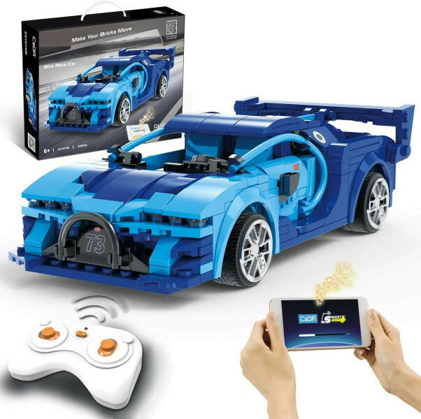 Радиоуправляемый конструктор спортивный автомобиль Blue Race Car (325 деталей) C51073W