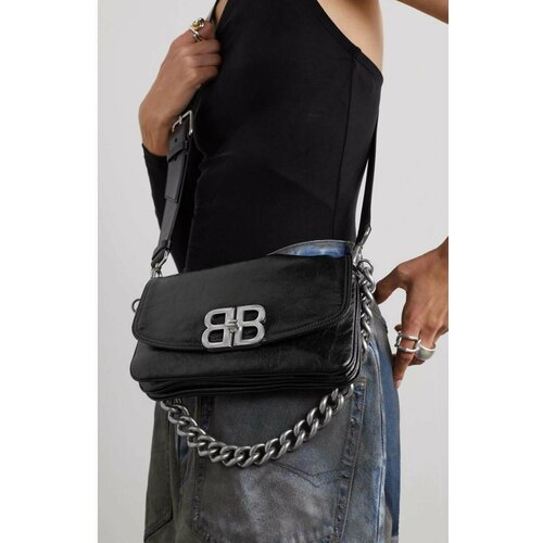 Сумка кросс-боди BDM BED, фактура гладкая, черный