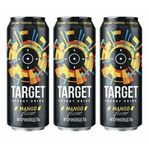 Напиток энергетический Target Mango Flavor 450 мл х 3 шт