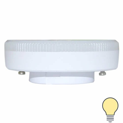 Лампа светодиодная GX53 220-240 В 6 Вт круг матовая 500 лм теплый белый свет 305₽