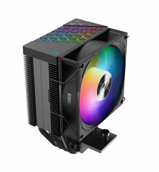 Кулер PCCooler R400 ARGB BK S115X/1200/1700/AM4/AM5 (TDP 180W, 90mm ARGB Fan, 4 тепловые трубки 6мм, 650-2200RPM, 28,3dBa)