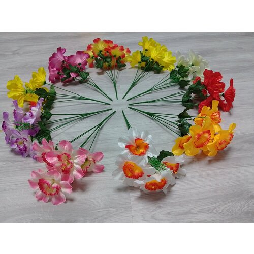 Искусственные растения 10 шт букеты нарцисс декорпасха 880₽