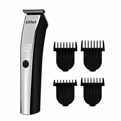 Триммер для волос Kitfort КТ-3131 4 насадки АКБ серебристо-чёрная 280000₽