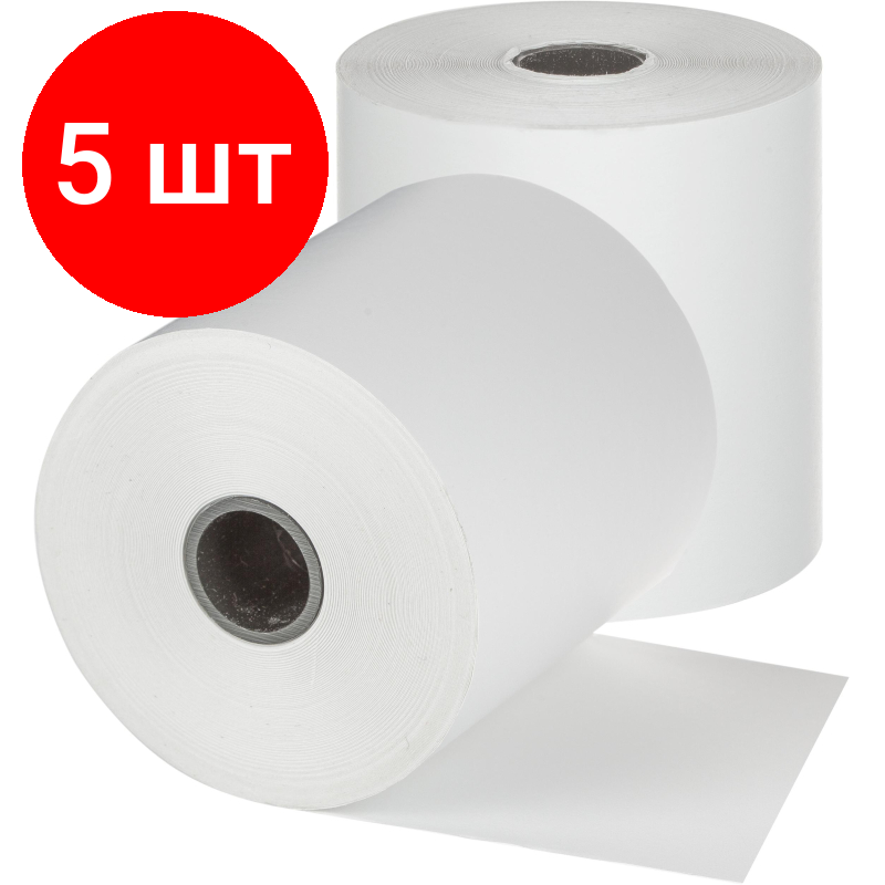 Комплект 5 рул, Лента тепл. регист. д/лаб. 50х30х19 (н.) К5030АК19Ч, 144 рул/кор