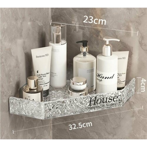 Полка угловая стильный дизайн искусственное стекло 999₽