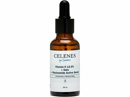 Сыворотка для лица Celenes Vitamin C 12.5% + Oats + Niacinamide Active Serum