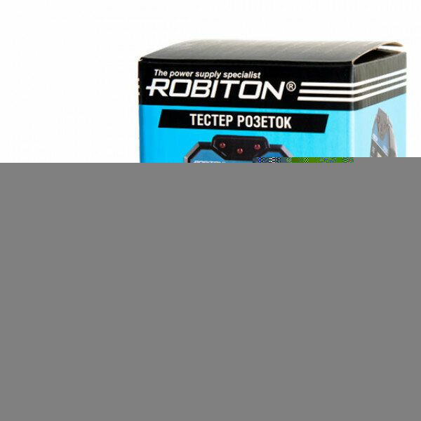 Тестер розеток 220В Robiton ST-02 с ЖК-дисплеем для подключения в розетку