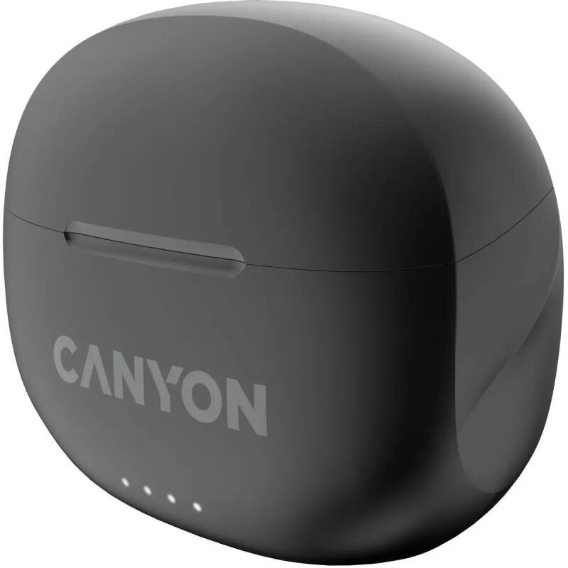 Наушники беспроводные Canyon Bluetooth: 5.3, 20-20 кГц, 32 ОМ, 2*40 мАч, 470 мАч, USB-C, IP33, black - фото №5