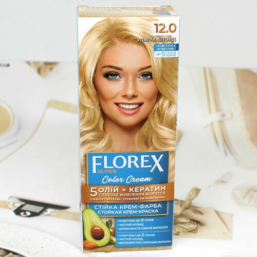 Краска для волос 120 FLOREX-SUPER Ультра-блонд 359₽