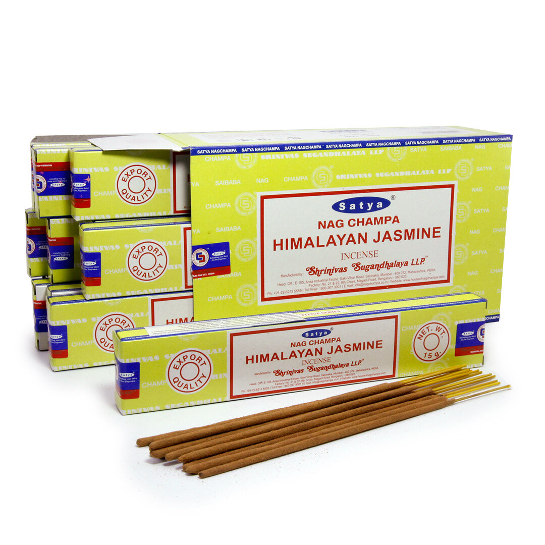 Satya NAG CHAMPA HIMALAYAN JASMINE (Благовония НАГ чампа гималайский жасмин Сатья) 15 г.