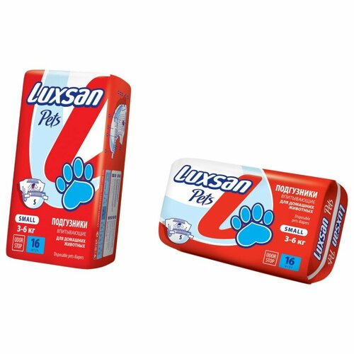 Подгузники LUXSAN Premium для животных S 3-6 кг, 16 шт LSN750397
