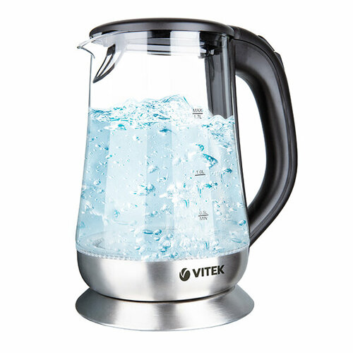 Чайник электрический 17Л 2200ВТ диск фильтр подсветка стеклосталь VITEK 432000₽