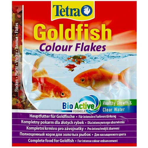 Tetra Goldfish Colour корм в хлопьях для улучшения окраса золотых рыб, 12г, 2шт