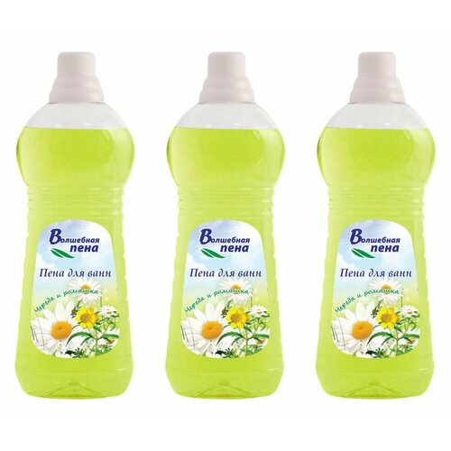 Help Пена для ванн Волшебная пена Череда и ромашка 1 л 3 шт 789₽