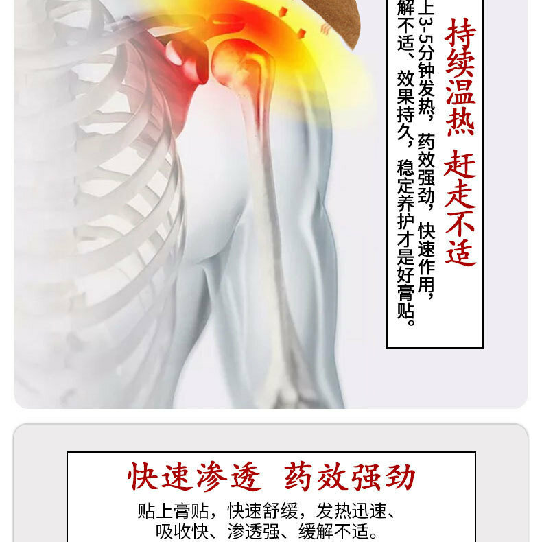Пластырь "Цзоу Жуньань" для обезболивания спины и суставов - 8 шт