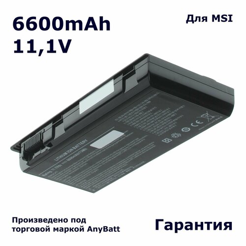 Аккумулятор AnyBatt 6600mAh, для GX60 GT70 2PC Dominator GX70 GT60 2QD 1AC