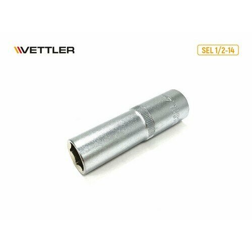 VETTLER Головка 6-гранная глубокая 1/2DR 14 мм (VETTLER) vettler ключ динамометрический 1 2 dr 40 210 hm усиленный vettler